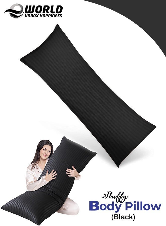 Eworld Premium Full Body Pillow for Adults, Ultra-Smooth Polyester Fiber, Breathable & Ideal for Side Sleepers, with Ultra-Soft Cotton Cover, Available in Multiple Colors, 120x45 cm - Image 2