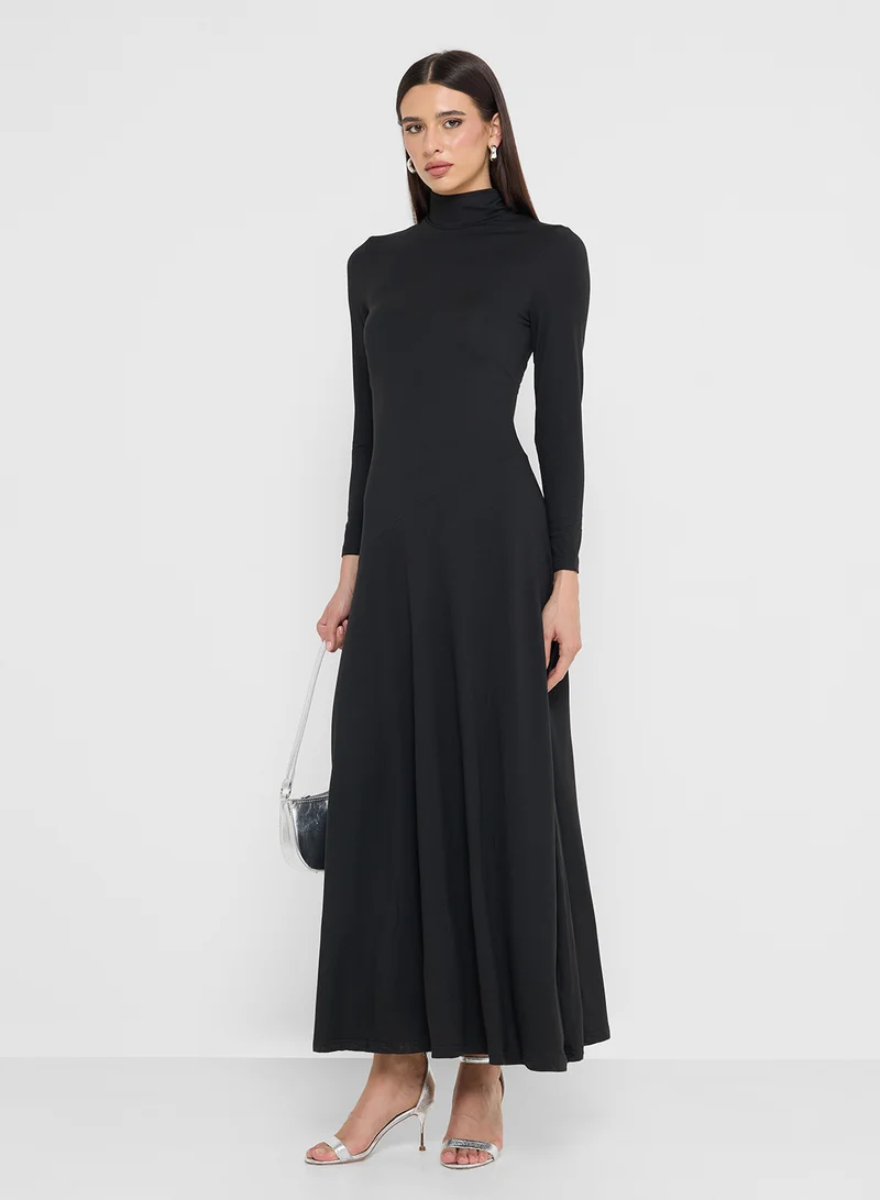 ELLA High Neck A-line Dress