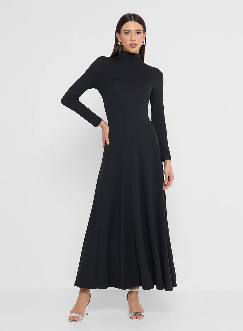 ELLA High Neck A-line Dress