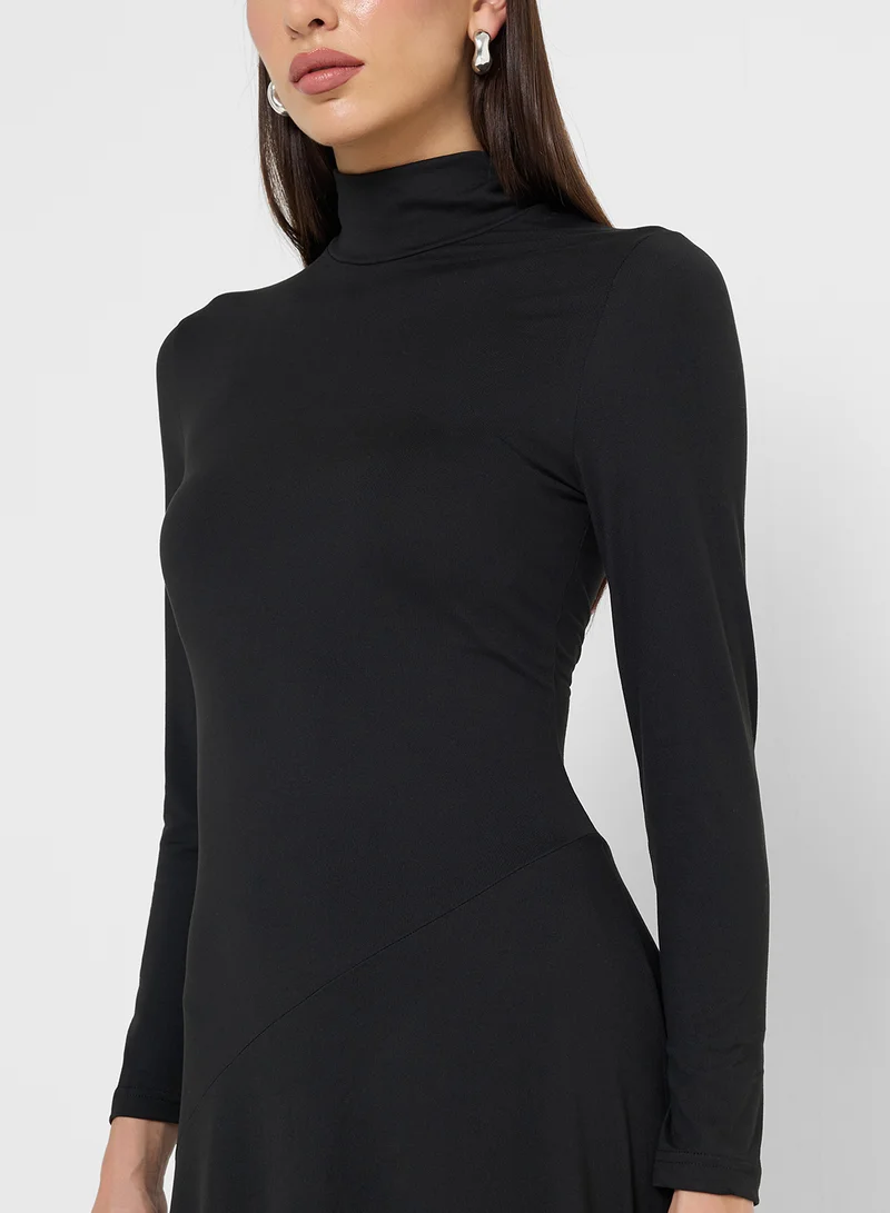 ELLA High Neck A-line Dress