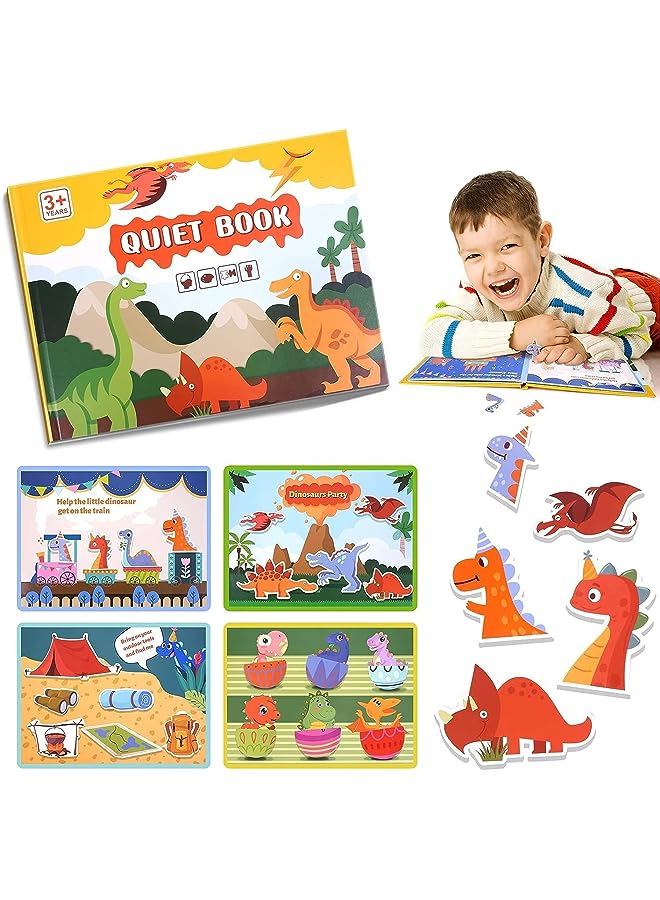 IAF for Toddlers,Dinosaur Toys for Kids 1-3,Toddler Preschool Learning Activities Busy Books for Kids Toys, Educational Toys for 1 2 3 Year Olds Boys Girls Gifts - Image 1