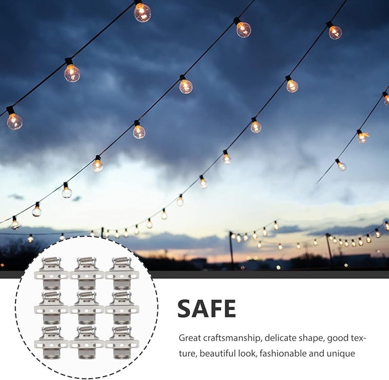 VILLCASE 20 Pack Recessed Light Spring Clips for Downlights Panel Lamps Easy Ceiling Installation - Image 3