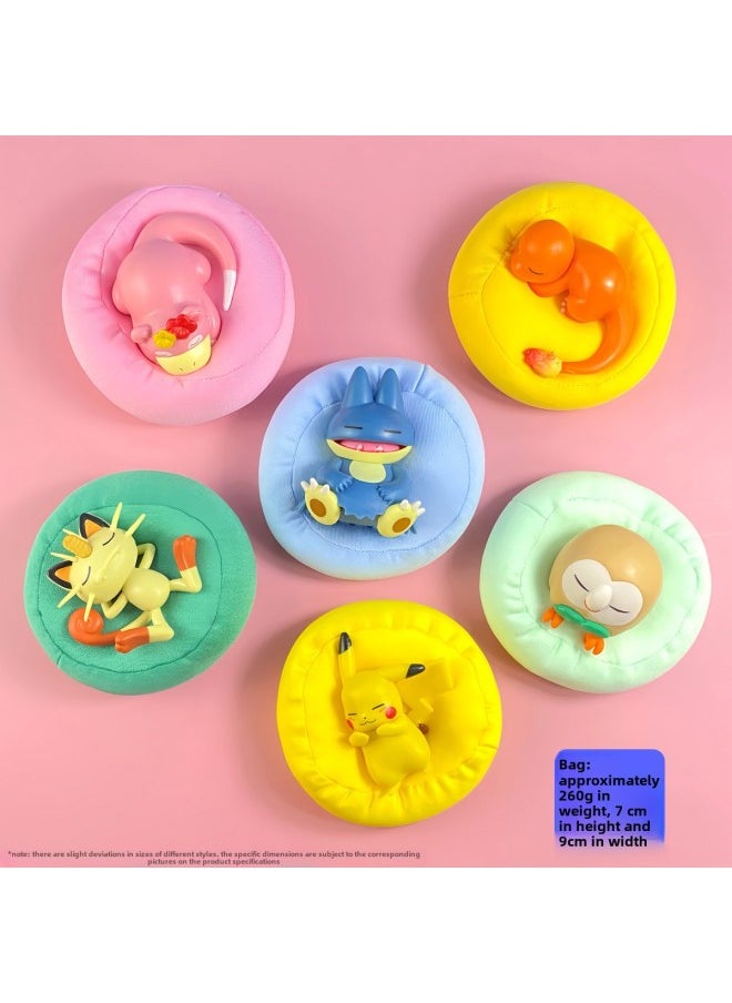 Generic - Baokemeng Hand-made Blind Box Pikachu Crayon Small Melody Kulomi Ruby Strawberry Bear Toy Ornaments-Color:Pet Pikachu 4-piece Set-bag (whole Set Price) - Image 1