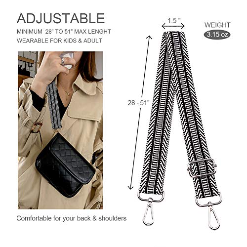 ROYGBCP Adjustable Purse Strap Shoulder Strap Wide Replacement Crossbody Strap for Women Crossbody Shoulder Bag - Image 3