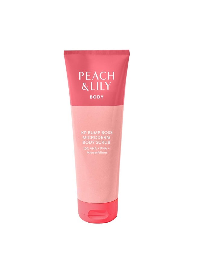 PEACH & LILY Peach & Lily KP Bump Boss Microderm Body Scrub | 10% AHA (7% Glycolic Acid + 3% Lactic Acid) | Smooth, Silky-Soft And Radiant Skin | Clean, Non-Toxic, Cruelty-Free | 8.11 Oz  - Image 1