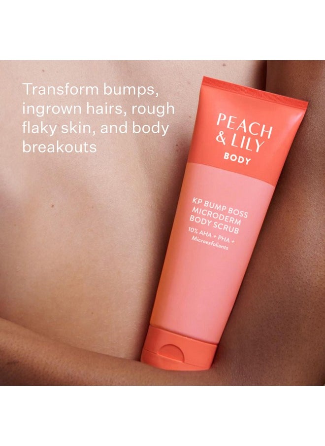 PEACH & LILY Peach & Lily KP Bump Boss Microderm Body Scrub | 10% AHA (7% Glycolic Acid + 3% Lactic Acid) | Smooth, Silky-Soft And Radiant Skin | Clean, Non-Toxic, Cruelty-Free | 8.11 Oz  - Image 2
