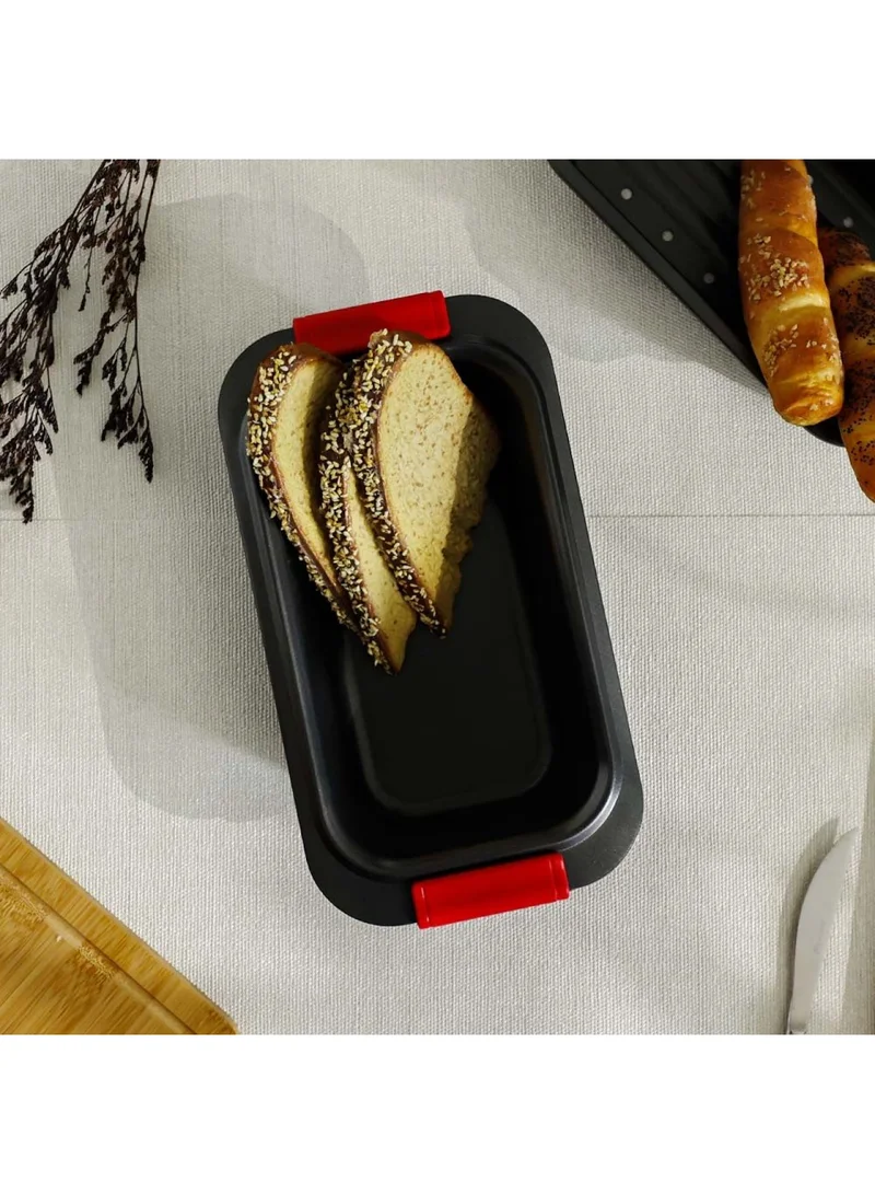 DANUBE HOME Bake Me Happy Loaf Pan With Silicone Handle Carbon Steel 0.8Mm 29.5X16.2X6.5Cm