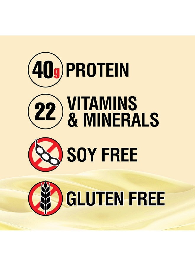 LABRADA Lean Body Mrp All-In-One Vanilla Meal Replacement Shake, 40G Protein, Whey Blend , 8G Healthy Fats Efa'S & Fiber, 22 Vitamins And Minerals , No Artificial Color, Gluten Free, (20 Packets) - Image 3