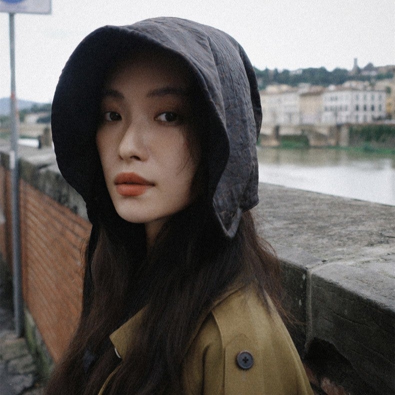 Xiangyun Silk Bucket Hat with Ribbon - UV Protection Sun Hat - Image 3