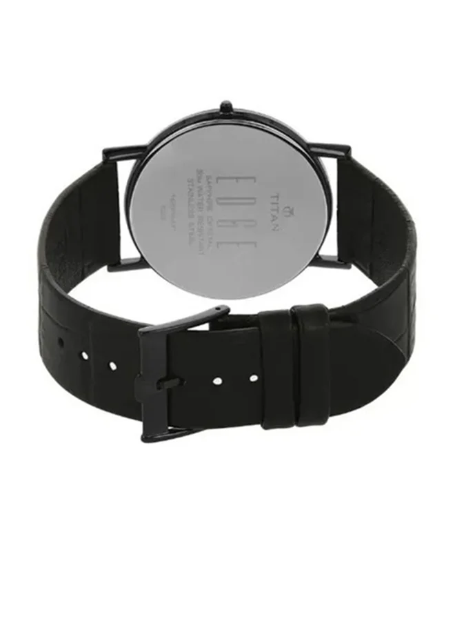 TITAN Titan Quartz Analog Watch for Men Black Dial With Leather Strap
