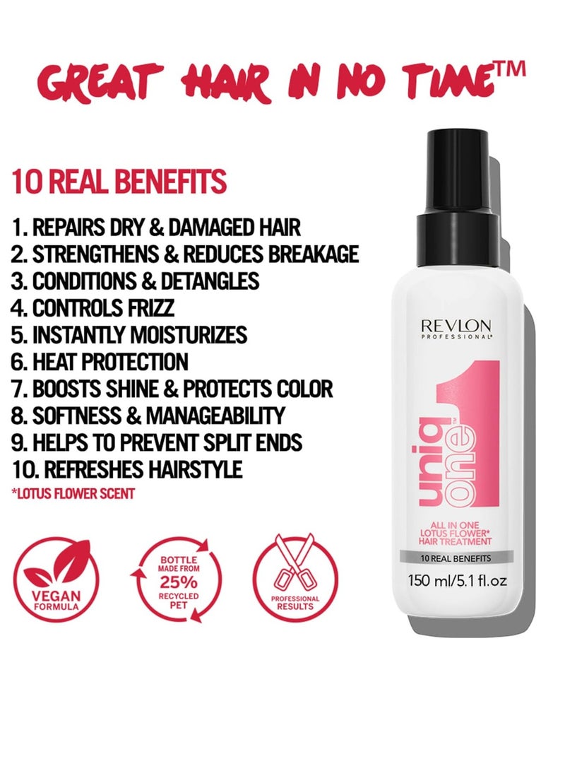 Revlon REVLON PROFESSIONAL Uniq One Leave  In Lotus 150Ml  - Image 2