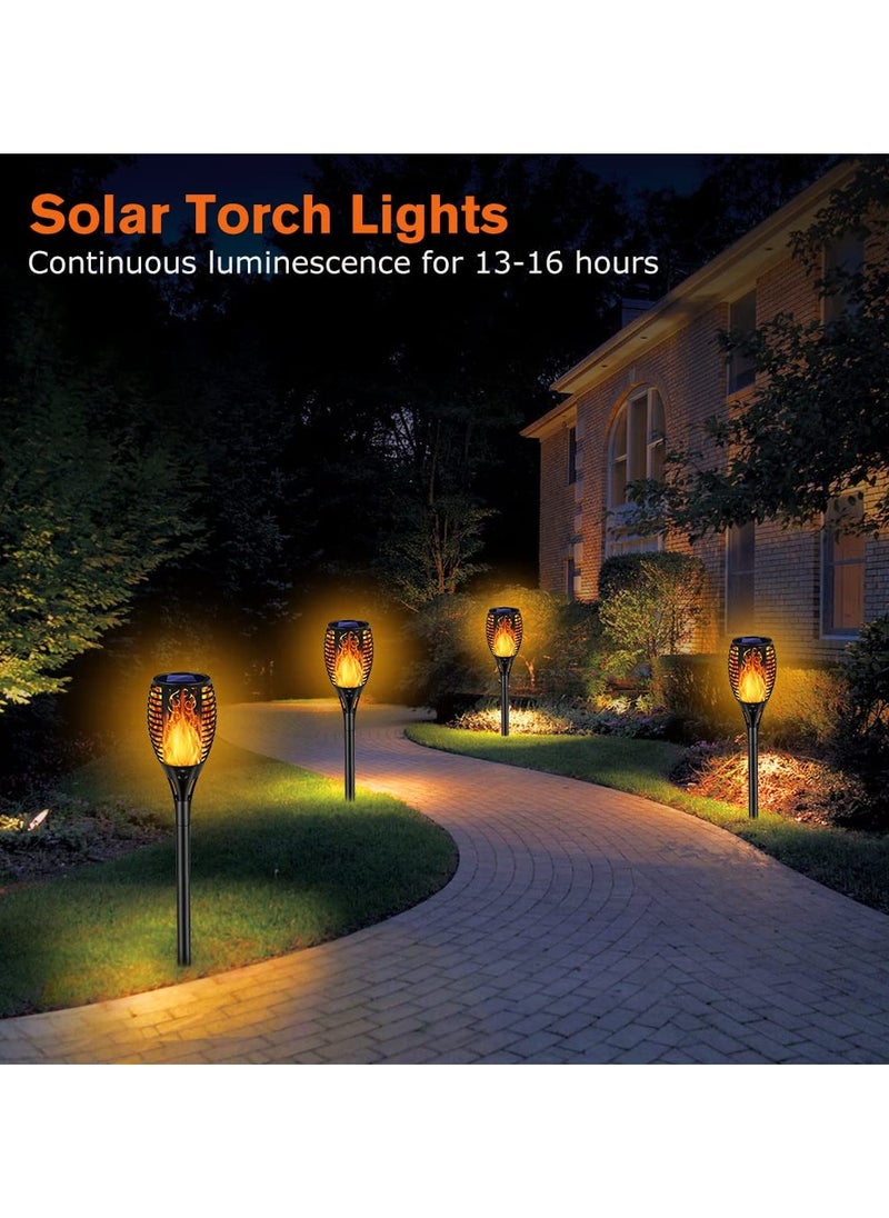 Generic Outdoor Solar Torch Lights 33 LED Solar Light Torches with Dancing Flickering Flame Waterproof Landscape Decoration Lights for Pathway Driveway  - Image 3