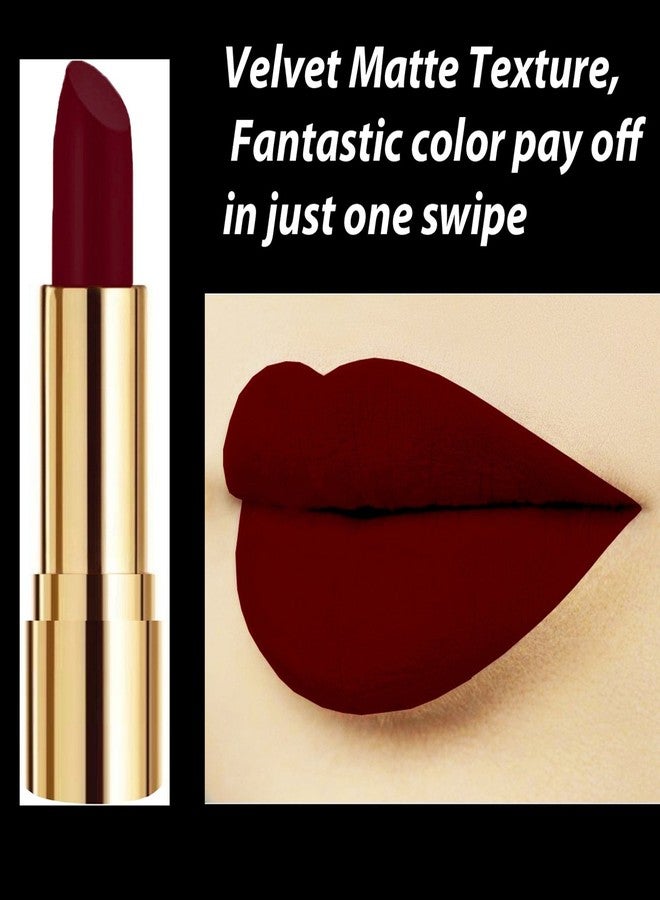 Rythmx Professional Timeless 4 Colors Collection Velvet Touch Matte Lipstick Long Stay on Lips(Dark Nude, Magenta, Maroon, Passion Peach) - Image 4
