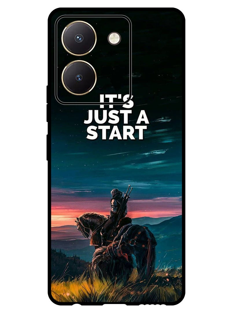 Theodor Protective Case Anti Scratch Shock Proof Bumper Cover For Vivo Y27s its just a start - Image 1