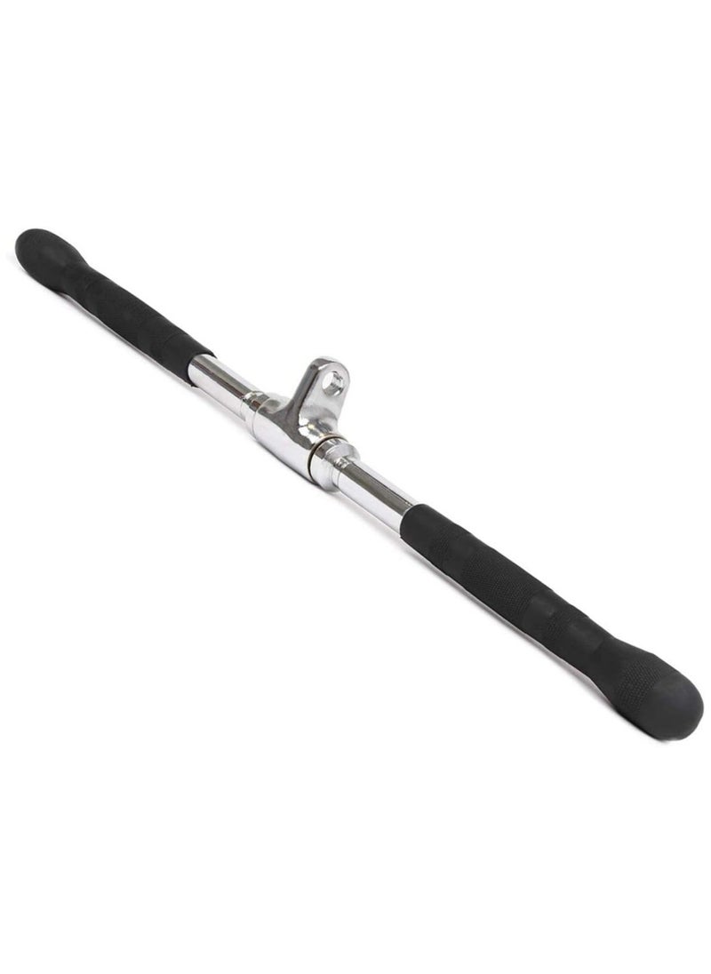 Sky Land Unisex Adult Rotating Straight Press Down Bar With Rubber Handgrips - EM- 9235-R, Black/Chrome  - Image 1