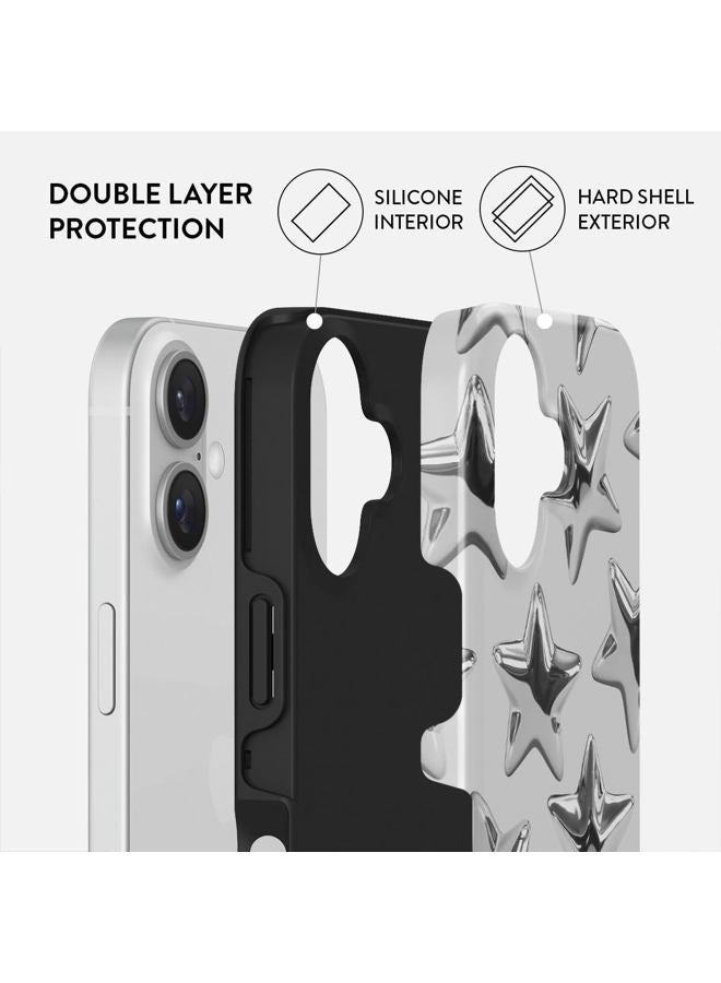 BURGA Phone Case for iPhone 16 - Cute, Trendy, Aesthetic, Pattern Phone Cover, Hard Shell Protection - fits Apple iPhone 16 Case for Women and Men - Image 2