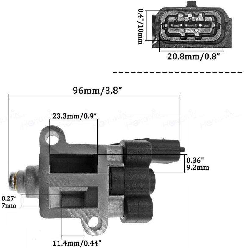 Auto-Ex Actuator Assy - IDLE Speed AIR Control Valve Compatible/Replacement For i-10 (OEM PART N. 3515003000) - Image 3
