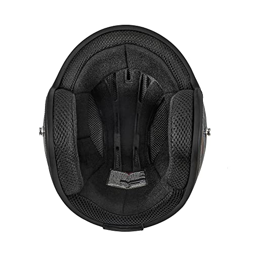 VCAN V85C 3/4 Open Face Motorcycle Helmet DOT Approved (Matte Pink, Large) - Image 4