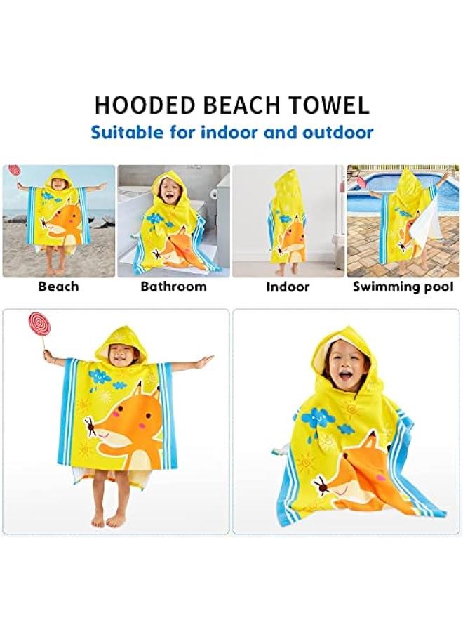 MOXO Soft and Absorbent Hooded Baby Towel for Babies and Toddlers  Uni Beach Poncho Towel for Kids - Image 3