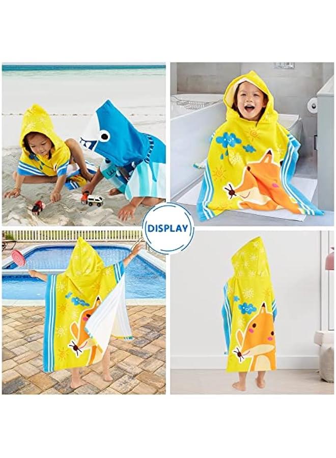 MOXO Soft and Absorbent Hooded Baby Towel for Babies and Toddlers  Uni Beach Poncho Towel for Kids - Image 4