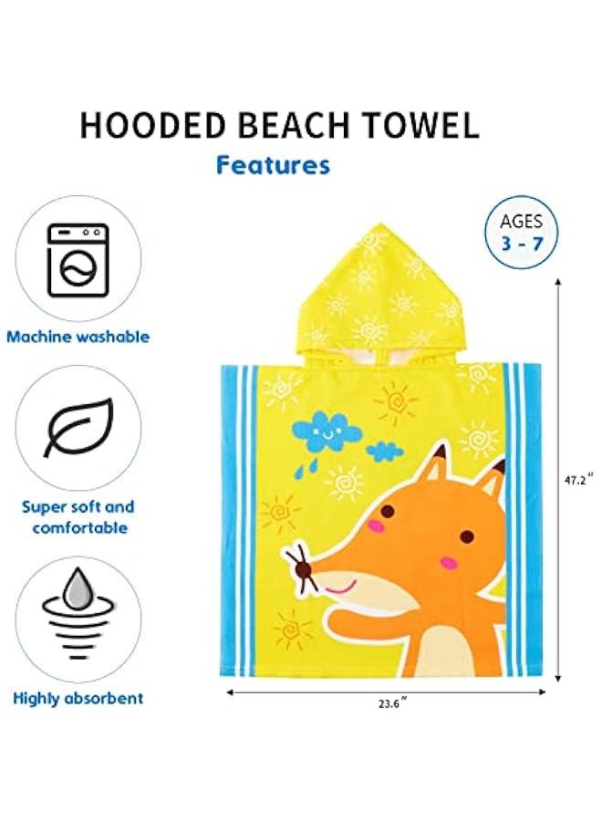MOXO Soft and Absorbent Hooded Baby Towel for Babies and Toddlers  Uni Beach Poncho Towel for Kids - Image 5