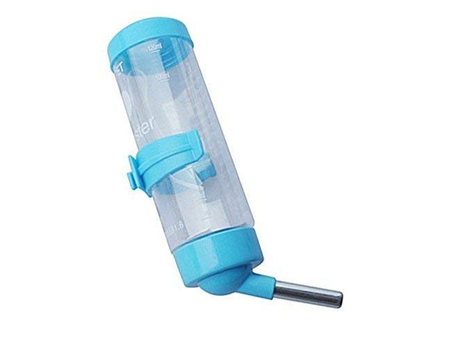 Sage Square 125 ml Leak Proof Water Bottle for Hamster/Dwarf/Gerbil/Mice/Guinea Pig/Ferret/Rabbit (Blue) - Image 1