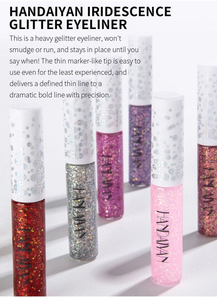 Handaiyan - 12 Piece Iridescence Glitter Eyeliner - Image 1