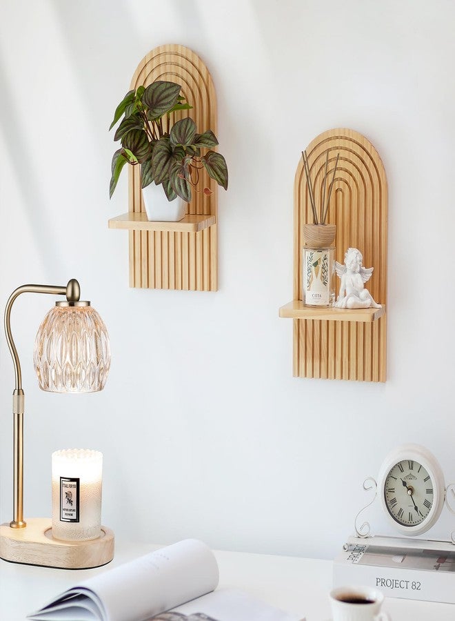 Walasis - Set of two boho wall candles for living room, boho wood decor for bathroom, baby room, bedroom - Image 5