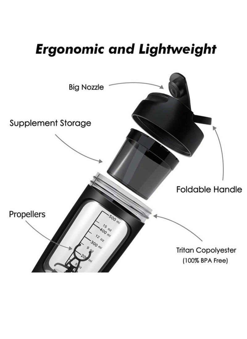 Generic - Electric Protein Shaker Mixer Cup Portable Blender Loop USB Rechargeable - Image 1