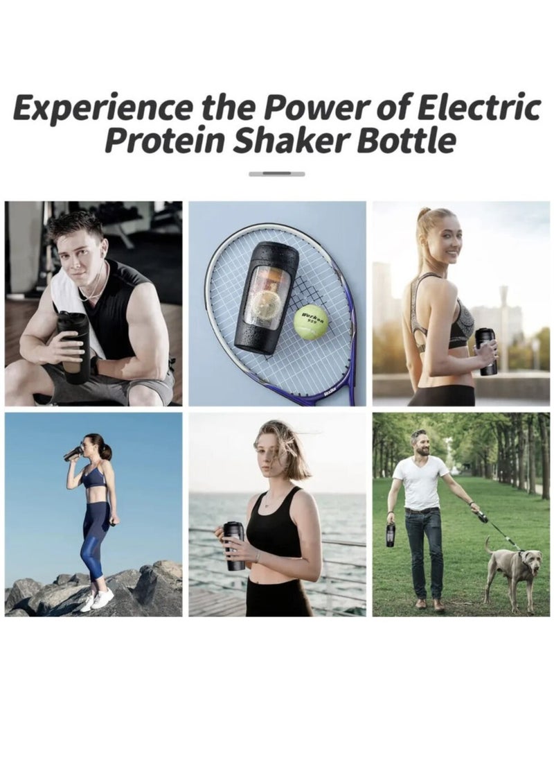 Generic - Electric Protein Shaker Mixer Cup Portable Blender Loop USB Rechargeable - Image 1