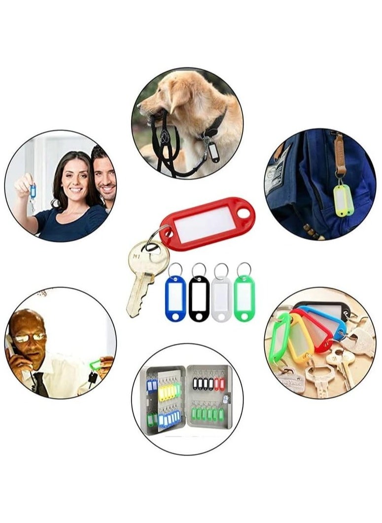 Rubik Plastic Key Tags with Labels 50pcs Pack, Durable Key Rings with Labels For Keys Identification, PET ID, Office, Realestate, Stores, Warehouse (Green)  - Image 2