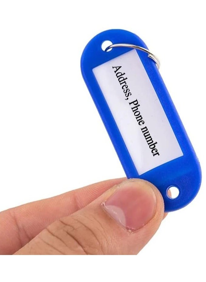 Rubik Plastic Key Tags with Labels 50pcs Pack, Durable Key Rings with Labels For Keys Identification, PET ID, Office, Realestate, Stores, Warehouse (Green)  - Image 4