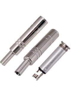H-its Kabel Hits Kabel 4 Pieces 14 Audio 635 mm TRS Female 14 inch Solder Type Straight Connector 635mm Stereo Female Socket Audio Plug Jack Connector Amplifier Microphone Plugs Adaptor  - Image 3