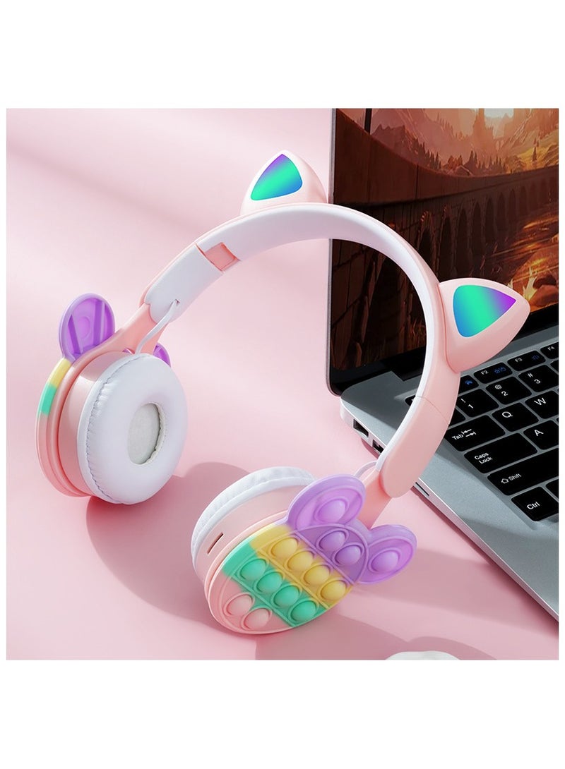 general B30 headwear Mickey cartoon cat ears fashion Bluetooth headset, cute and practical, open children's fun music journey - Image 1
