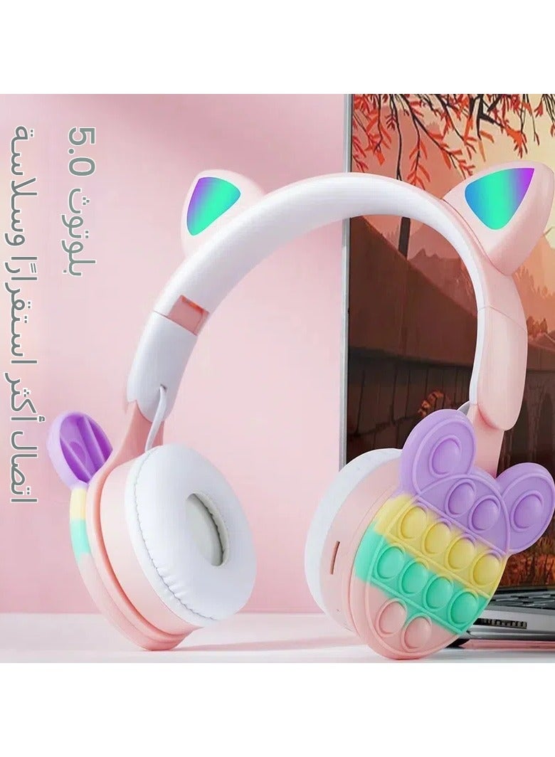 general B30 headwear Mickey cartoon cat ears fashion Bluetooth headset, cute and practical, open children's fun music journey - Image 2