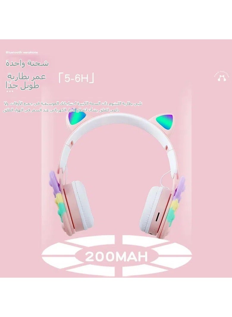 general B30 headwear Mickey cartoon cat ears fashion Bluetooth headset, cute and practical, open children's fun music journey - Image 3