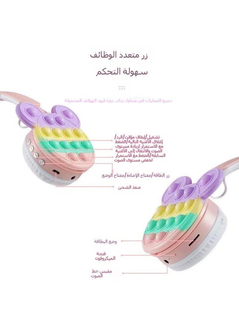 general B30 headwear Mickey cartoon cat ears fashion Bluetooth headset, cute and practical, open children's fun music journey - Image 4