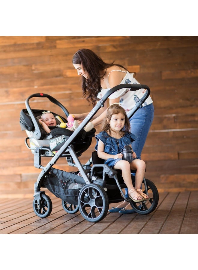 Joovy Qool Stroller, Travel System, Premium Stroller, Black Melange - Image 5