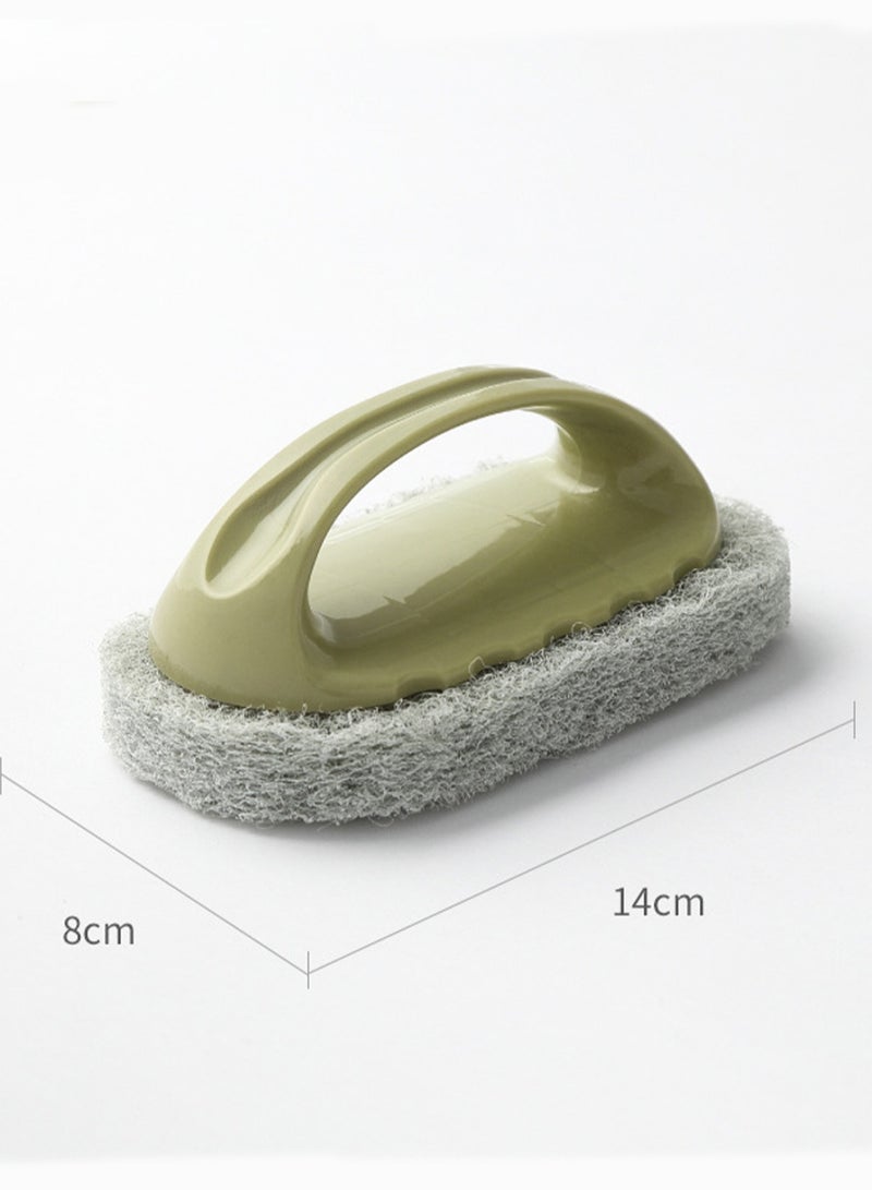 Cleaning Brush With Handle Bathroom Brush Tile Brush Kitchen Decontamination Brush Pot Washing Sponge。(Blue And Green) - Image 3