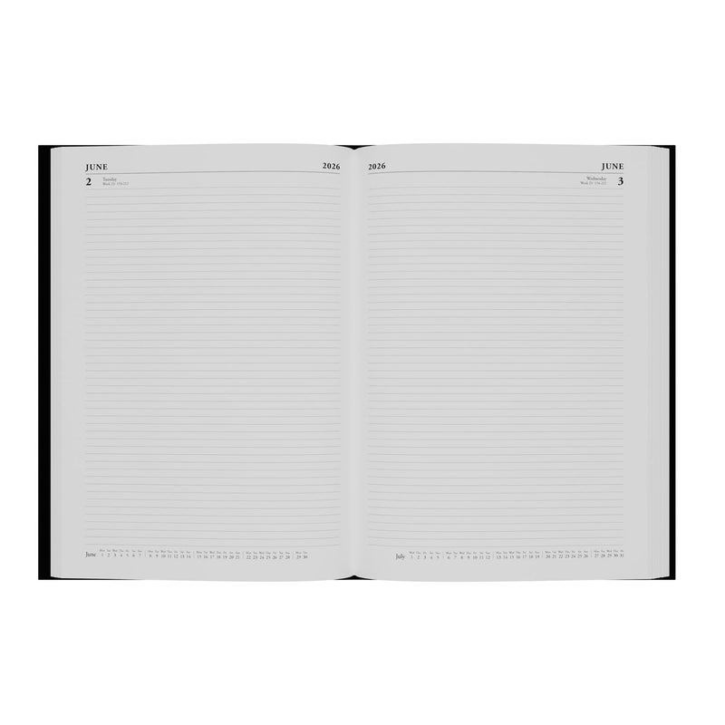 Collins - Essential - 2026 12 Month Calendar Year Planner, Day-To-Page Diary, A4 Hard Cover - Dark Blue (ESSA41.65-26) - Image 2