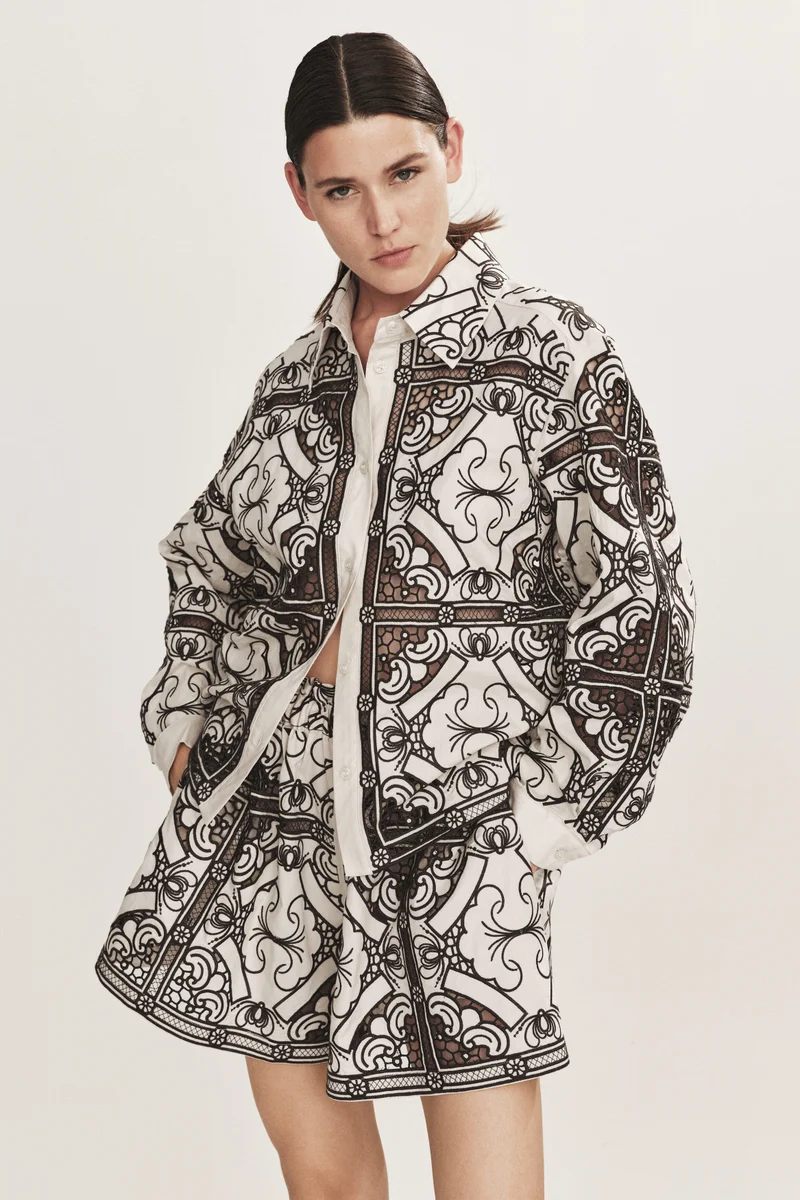 H&M  Broderie anglaise jacket for Women | Best Price UAE