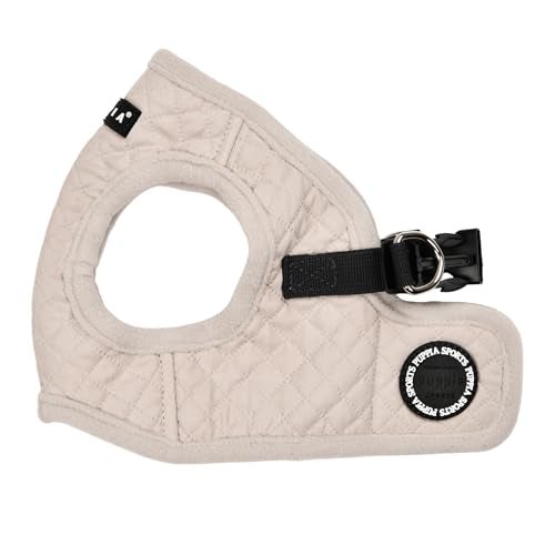 Puppia Irvin Vest Dog Harness Stepin Warm Winter Diamond Pattern for Small and Medium Dog Cream Medium - Image 1