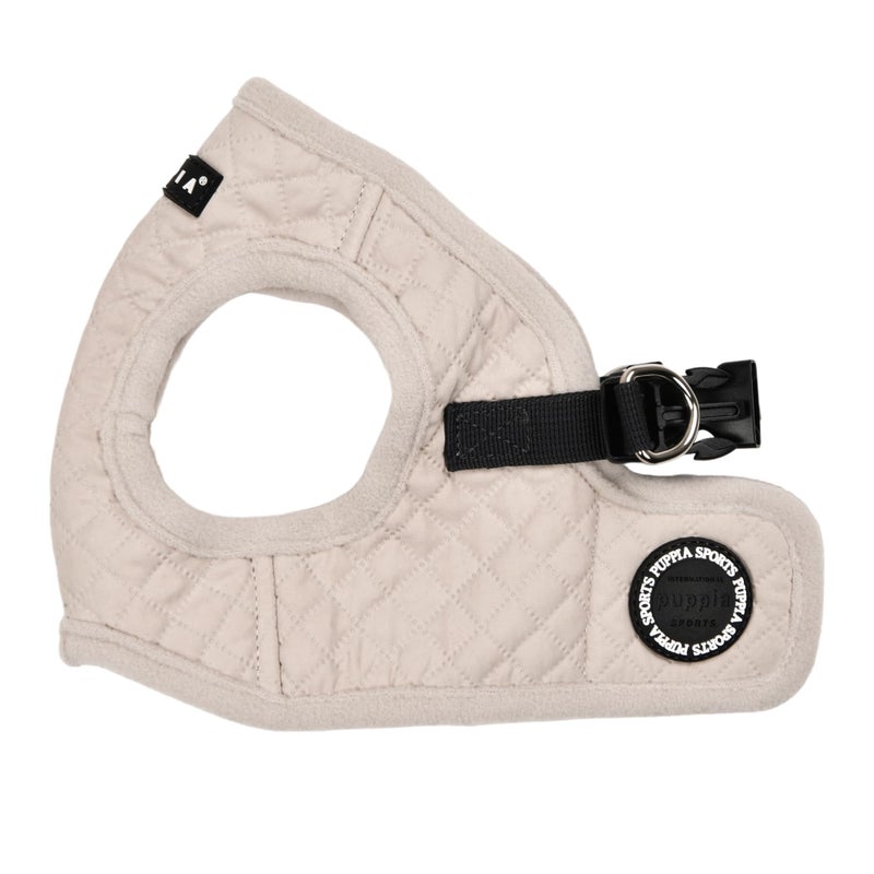 Puppia Irvin Vest Dog Harness Stepin Warm Winter Diamond Pattern for Small and Medium Dog Cream Medium - Image 2