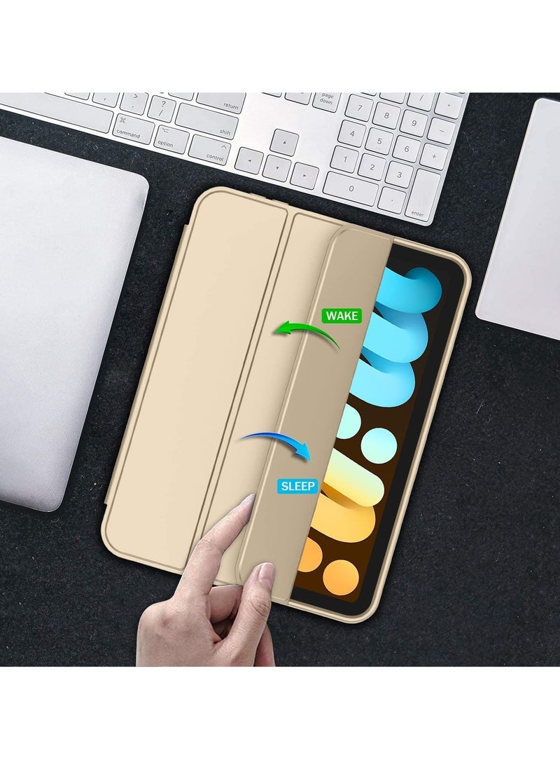 TIGER NEW Smart Case with Pencil Holder Compatible with iPad Mini 6, Trifold Stand Smart Case with Soft TPU Back, Auto Wake/Sleep, Dust Proof & Anti-Fingerprint, Heavy Duty Protection - Image 5