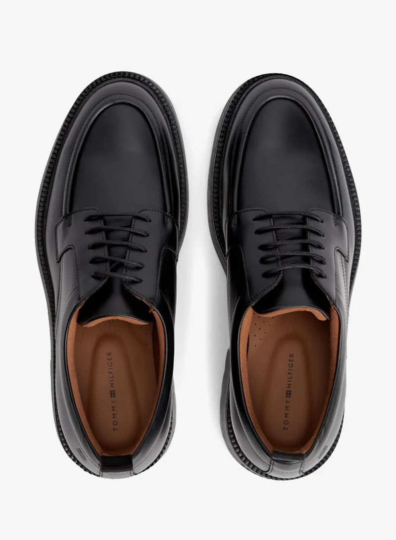 Tommy Hilfiger  Leather Debossed Flag Derby Shoes for Men | Best Price UAE