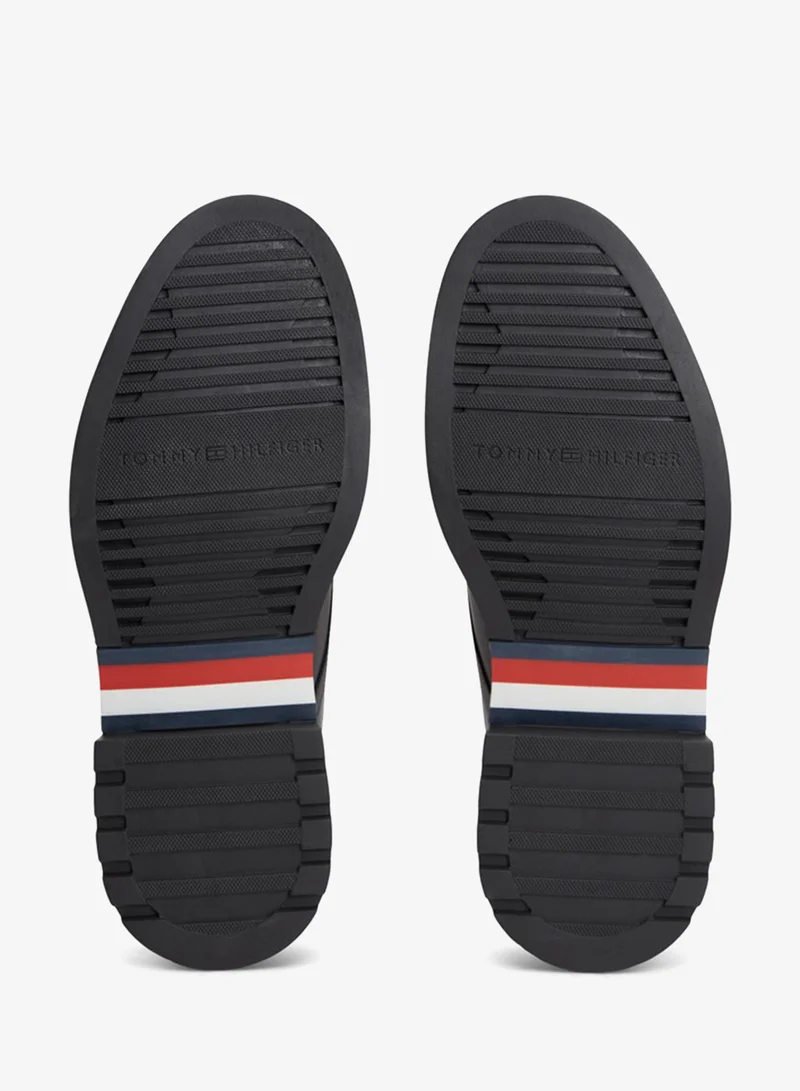 Tommy Hilfiger  Leather Debossed Flag Derby Shoes for Men | Best Price UAE