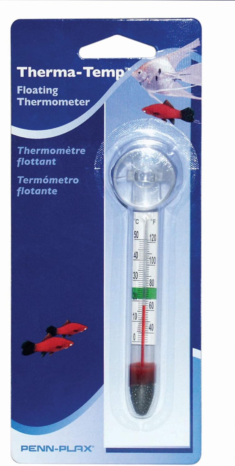 Penn Plax PENN-PLAX Therma-Temp Floating Aquarium Thermometer - Mercury Free for Freshwater and Saltwater Fish - Image 2