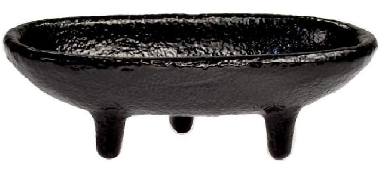 CircuitOffice CircuitOffice 4 Small Iron Burner For Incense Sticks Smudges Charcoal Discs Charcoal Disks Resins Powdered Incense Incense Burner For Purifying Cleansing Healing Metaphysical and Wicca