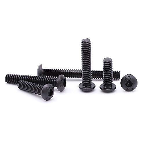 EASTLO M4 x 25mm (100 pcs) Button Head Socket Cap Screws Bolts, Grade 10.9 Alloy Steel, Black Oxide Finish, Full Machine Thread - Image 5