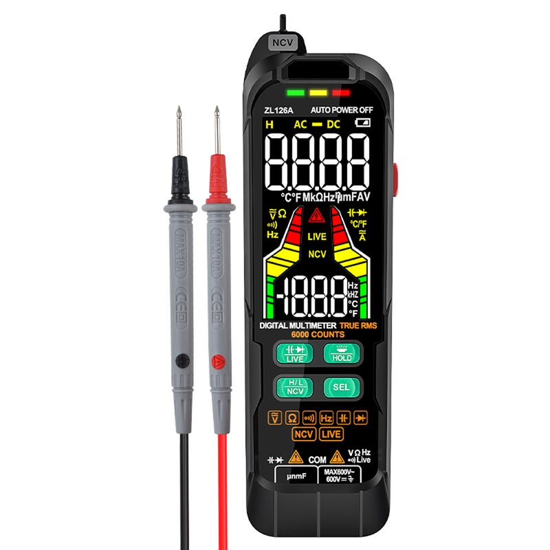 Digital Multimeter Professional Tester Meter Alternating Current Direct Current Voltage Multimetro True RMS Capacitance Temp Detector Multitester - Image 1